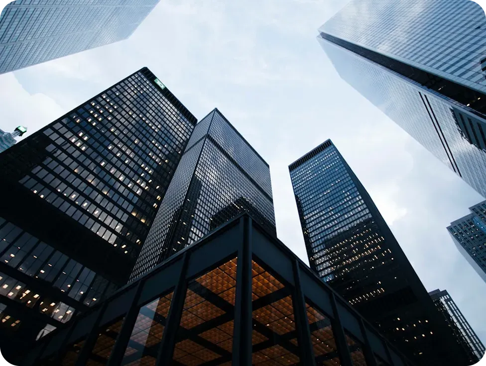 Skyscrapers representing corporate growth
