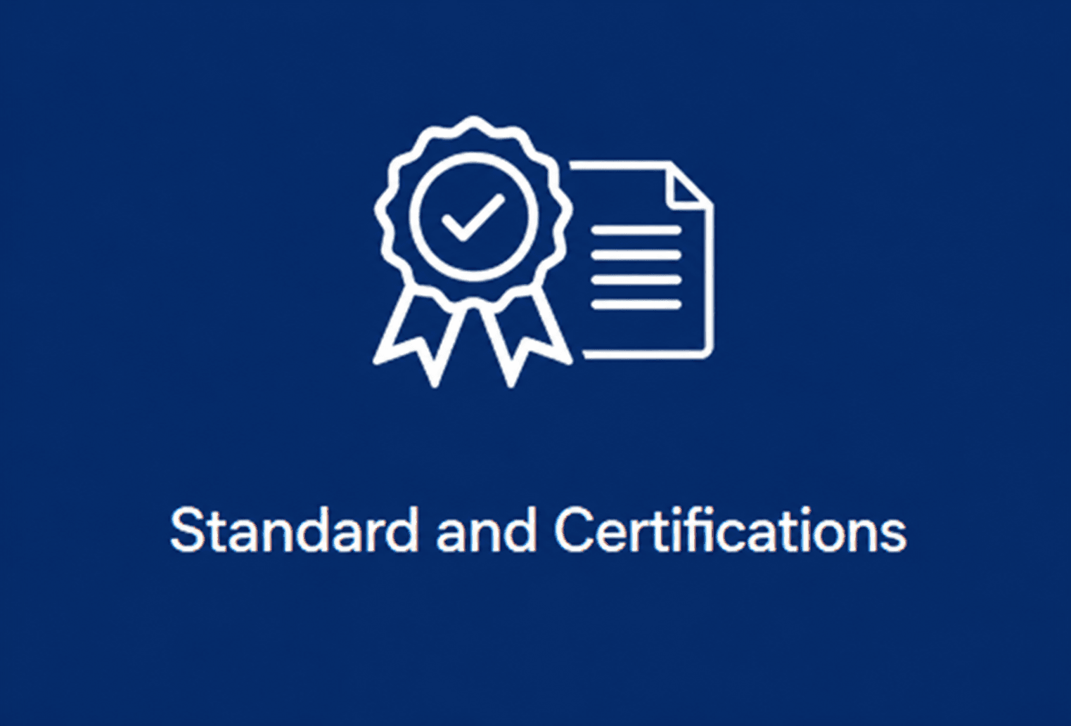 Standards & Certifications