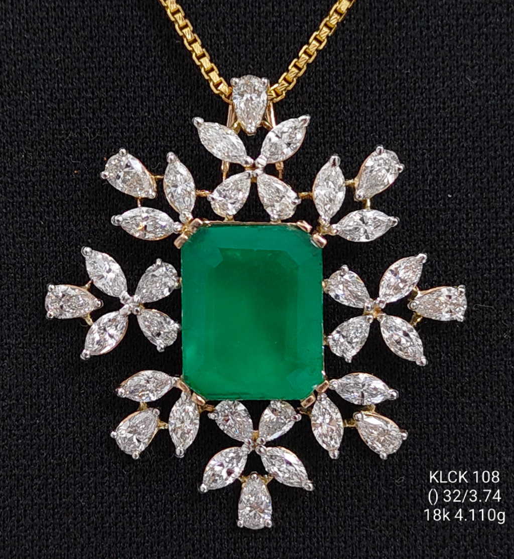 Mix Shape Pendant Lab Diamond 8.72 Ct Necklace