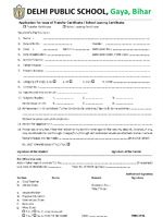 Transfer Certificate