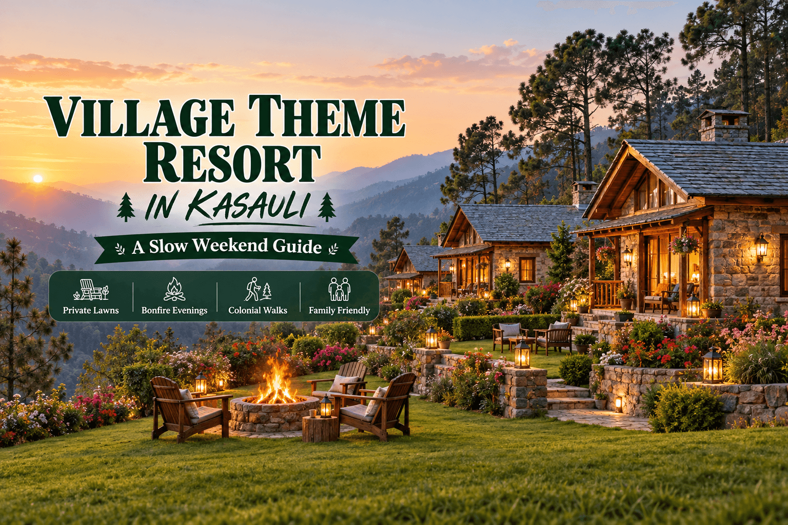 Village Theme Resort in Kasauli: A Slow Weekend Guide