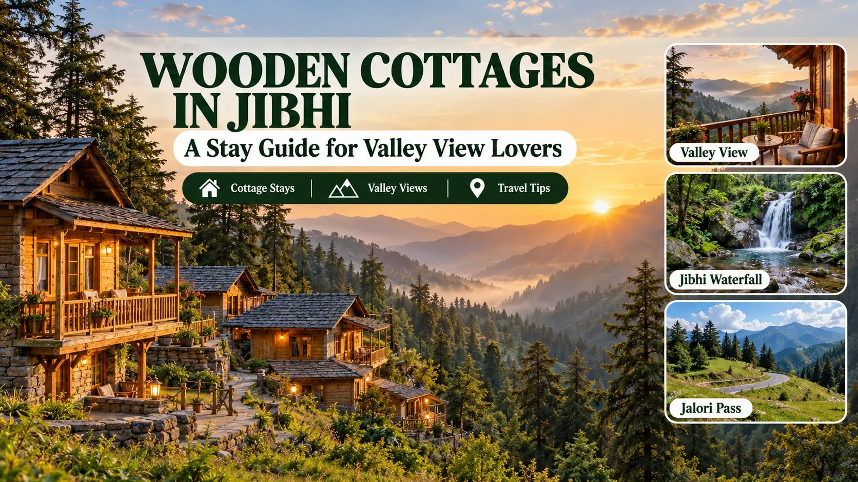 Wooden Cottages in Jibhi: A Stay Guide for Valley View Lovers