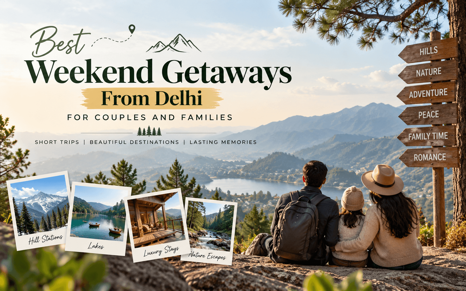 Best Weekend Getaways From Delhi for Couples and Families
