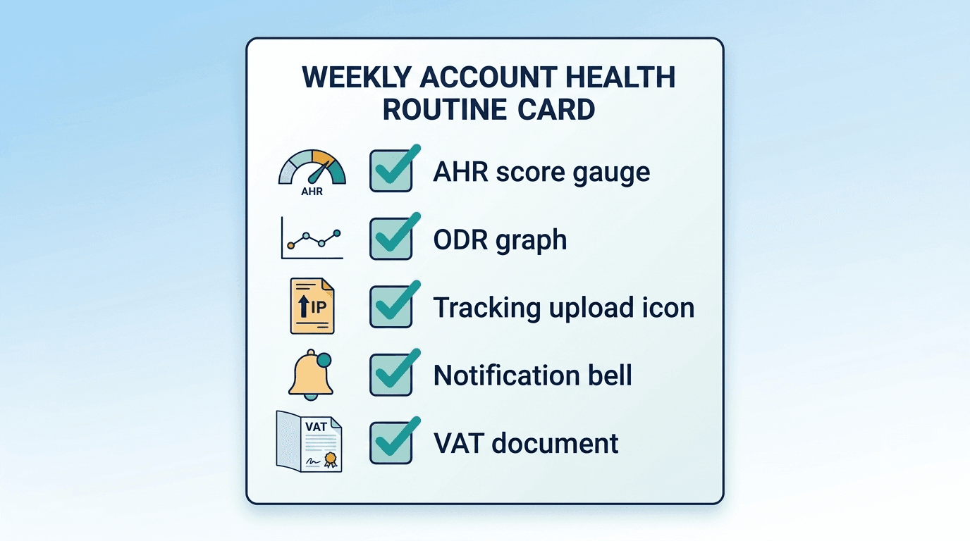 amazon-account-health-weekly-checklist-uk-sellers