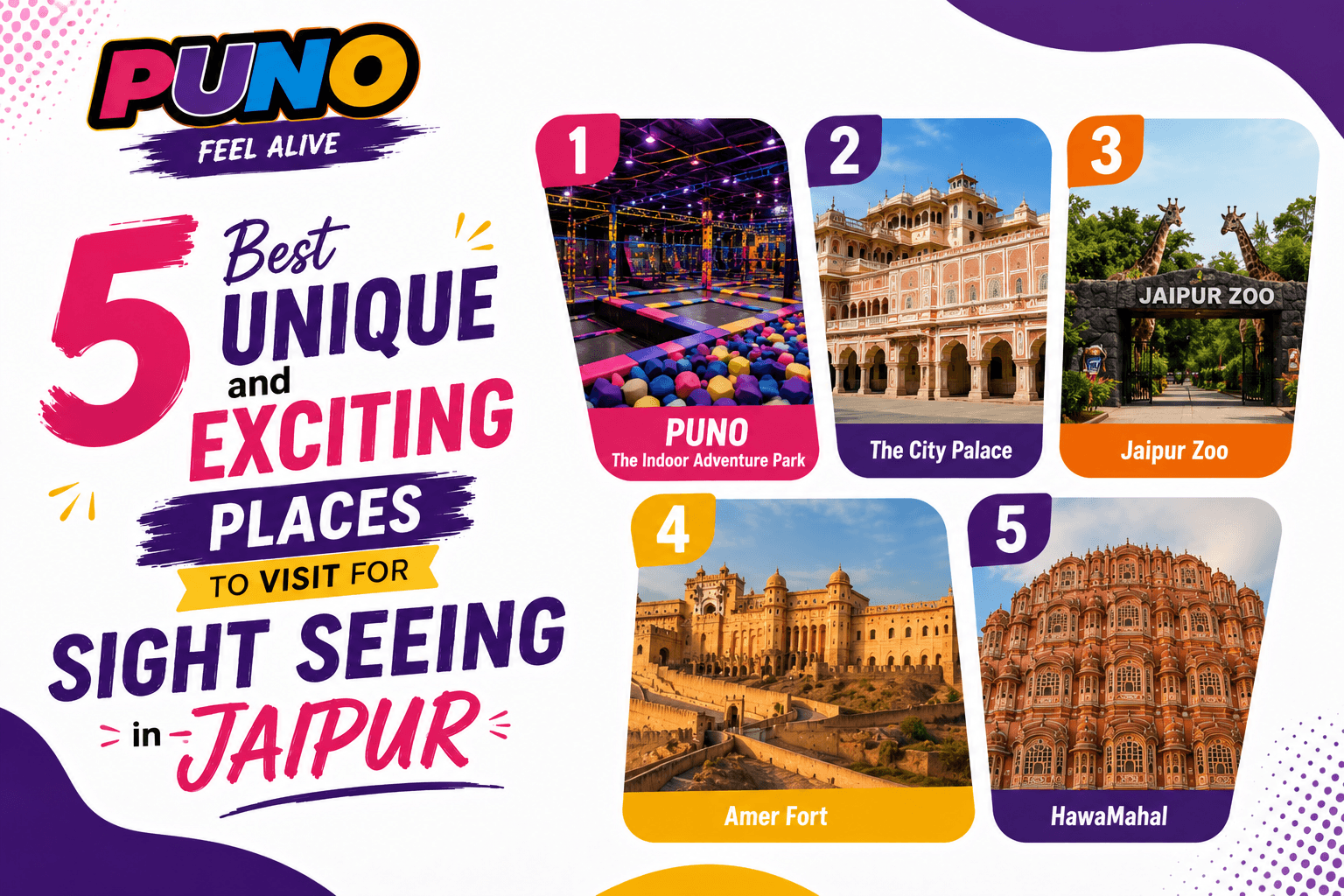 5 Best Unique and exciting places to visit for sight seeing in Jaipur