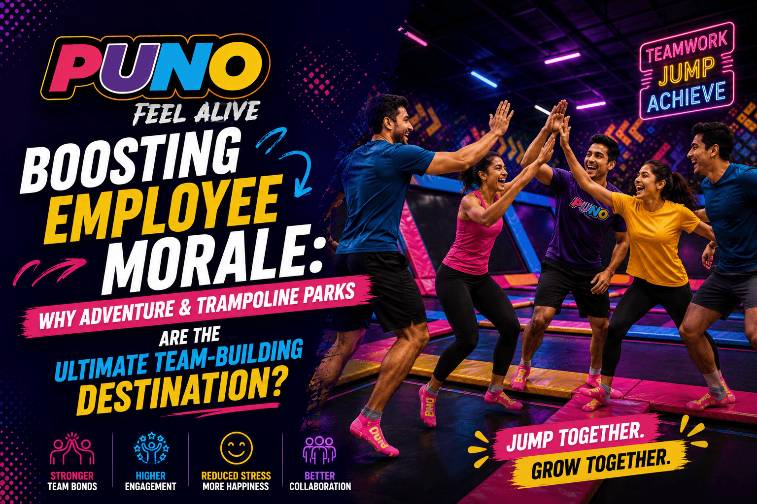 Boosting Employee Morale: Why Adventure & Trampoline Parks Are the Ultimate Team-Building Destination?