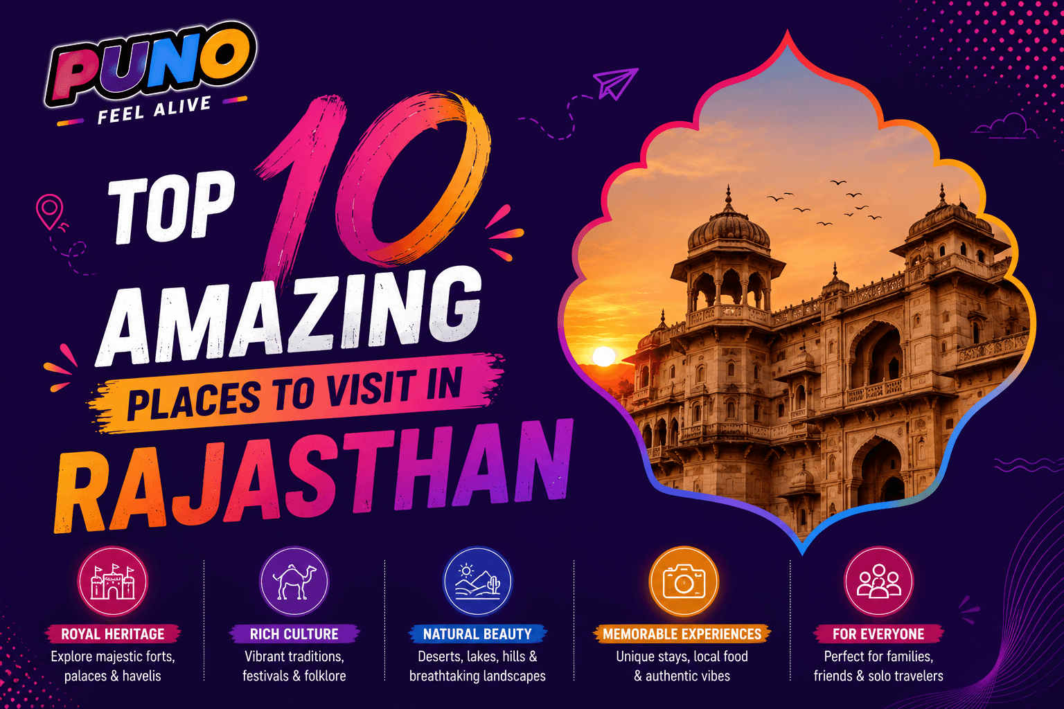 Top 10 Amazing Places to Visit in Rajasthan