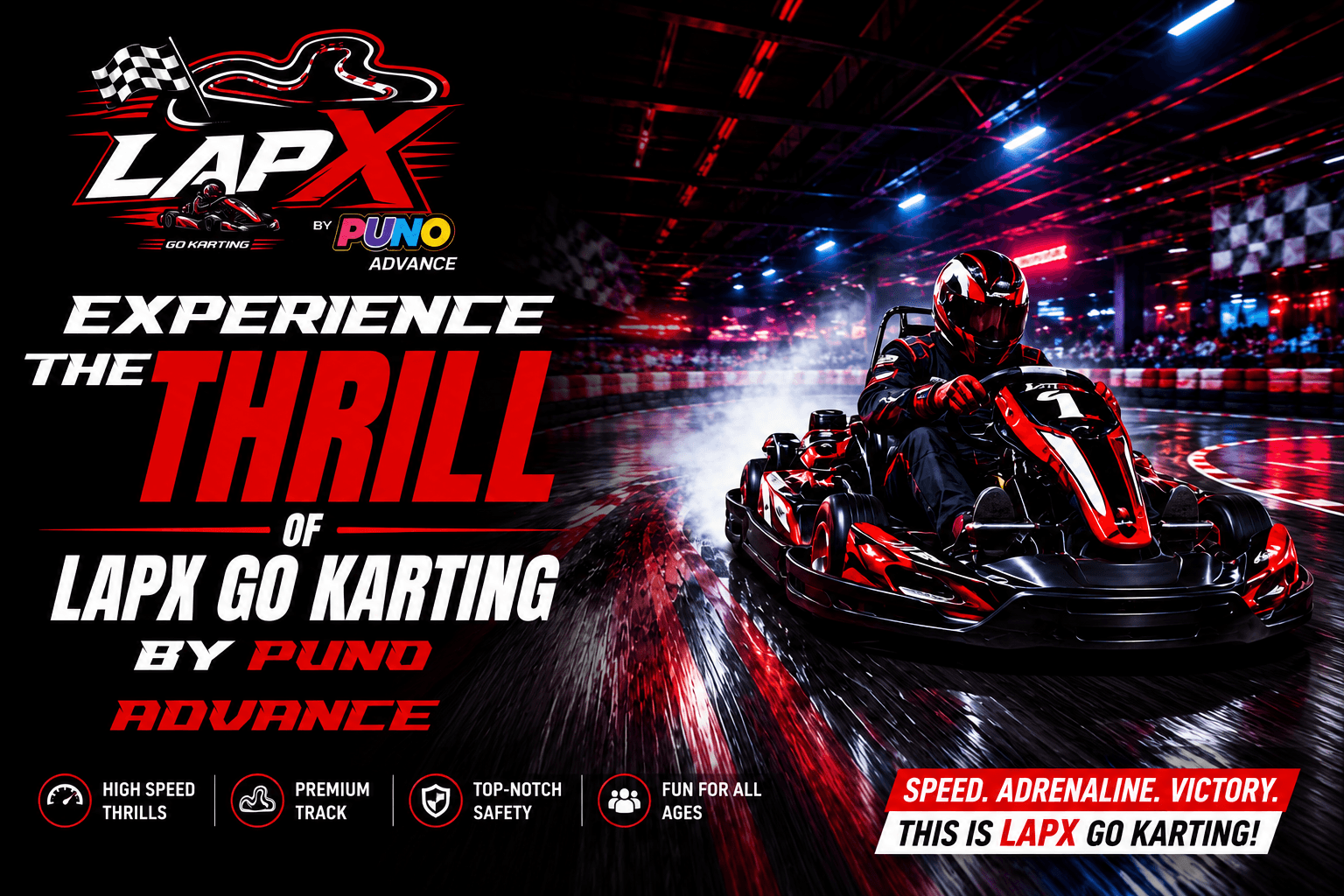 Experience the Thrill of LAPX Go Karting by PUNO Advance