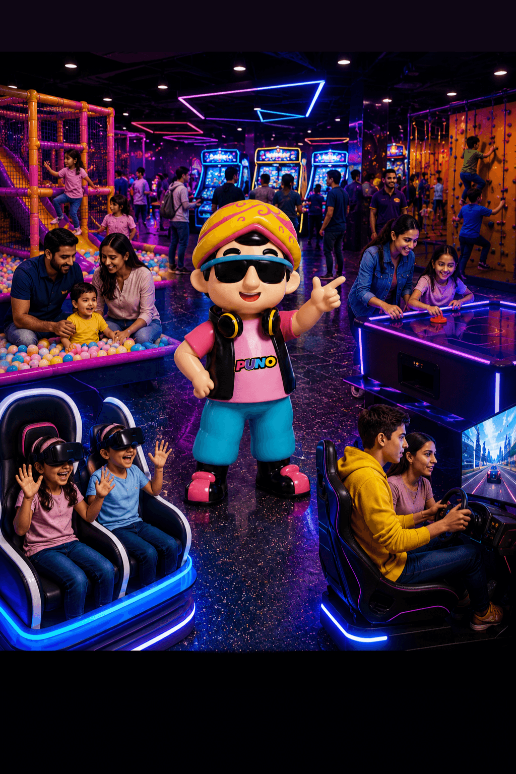 Curated Activity zones for all ages & interests